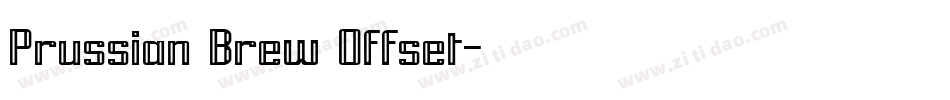 Prussian Brew Offset字体转换